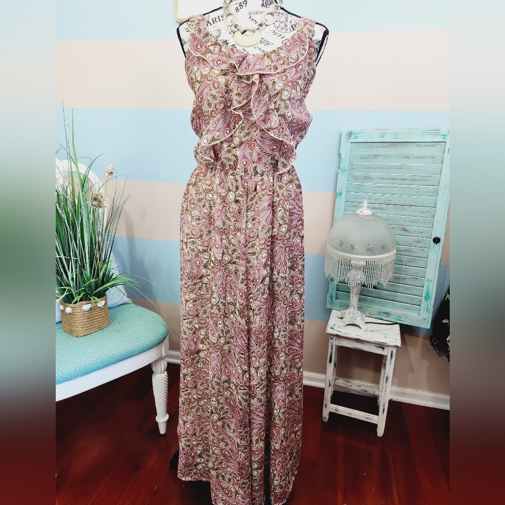 Denim 24/7 Plus Size Paisley Maxi Dress - Picture 2 of 9